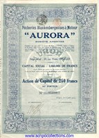 "Pêcheries Blakenbergeoises à Moteur ""Aurora"" S.A."