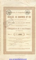 Imprimerie St.-Augustin à Bruges - Desclée, De Brouwer et Cie.