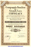 Compagnie Foncière des Grands Lacs Cofolacs Soc. Congolaise