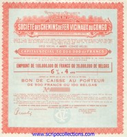 Société des Chemins de Fer Vicinaux du Congo, Soc. Congolaise