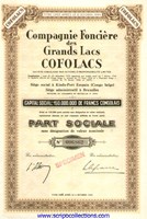 Compagnie Foncière des Grands Lacs Cofolacs Soc. Congolaise