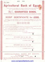 31/2% Script Agricultural Bank of Egypt SA