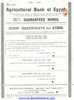 31/2% Script Agricultural Bank of Egypt SA