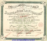 Bière Les Pyramides/Soc de (Bieres Bomonti et Pyramid SAE/ SA)