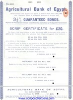31/2% Script Agricultural Bank of Egypt SA