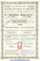 6% (5%) Grands Magasins du Progrès Le Caire/ SA des