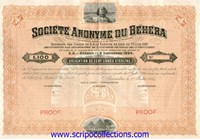 4% Behera (Soc d'Entreprises Agricoles& de Travaux d'Irrigation)/ SA du