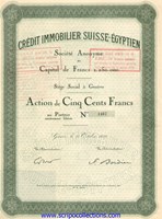 Credit Immobilier Suisse- Egyptien SA