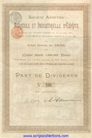Agricole et Industrielle d'Egypte/ SA