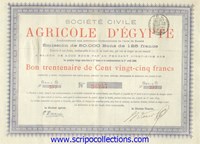 0% Agricole d'Egypte/ Soc civile