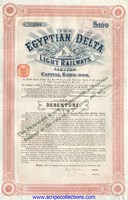 5% (51/2%) Egyptian Delta Light Railways Ltd.