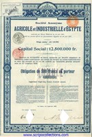 5% Agricole et Industrielle d'Egypte/ SA