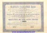 4% Tramways d'Alexandrie (Egypte) SA