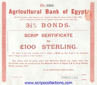 31/2% Scrip Agricultural Bank of Egypt/ The