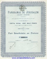 Soc. Des Panoramas de Jérusalem SA