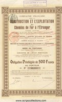 Co. Française pour la Construction et l'Exploitation des C.D.F. à l'Etranger 'Nord du Portugal'