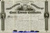 Canal Department - Canal Revenue Certificate