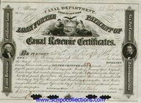 Canal Department - Canal Revenue Certificate